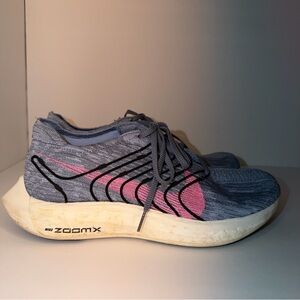 Nike Men’s Flyknit ZoomX Blue Grey Pink Running Shoes Size US 11 DM3142-002 Used